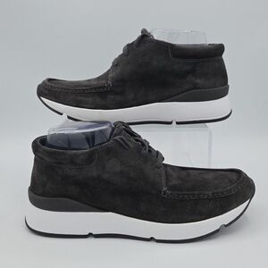 Vince Womens Size 8.5 Toronto Black Suede Lace Up Chukka Sneakers Shoes